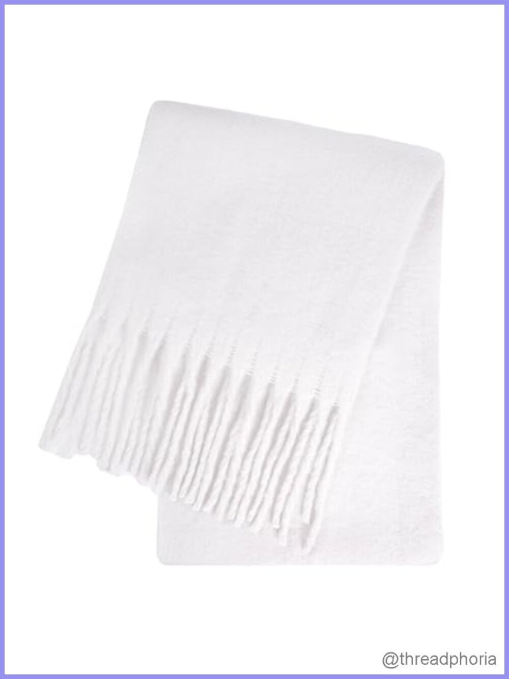 Oversized Plaid Winter Scarf for Women, Fringed Western Style Travel Wrap, Soft